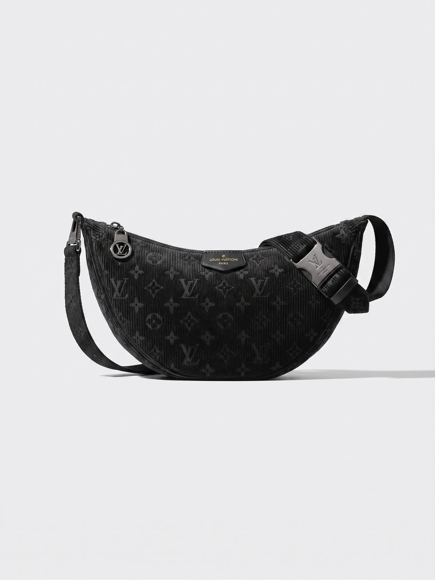 Mini Round Corduroy Crossbody Bag