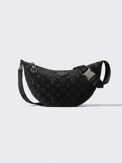 Mini Round Corduroy Crossbody Bag