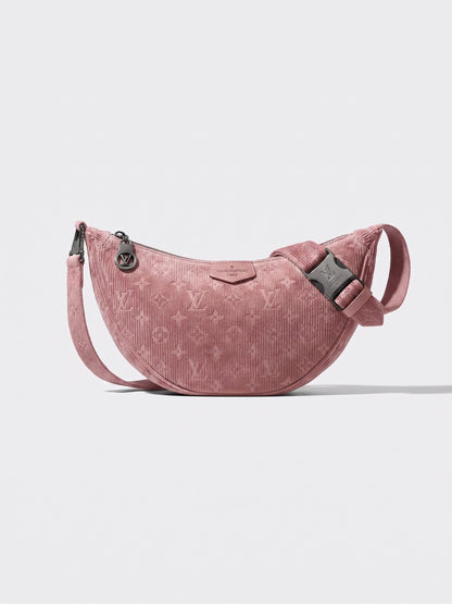 Mini Round Corduroy Crossbody Bag